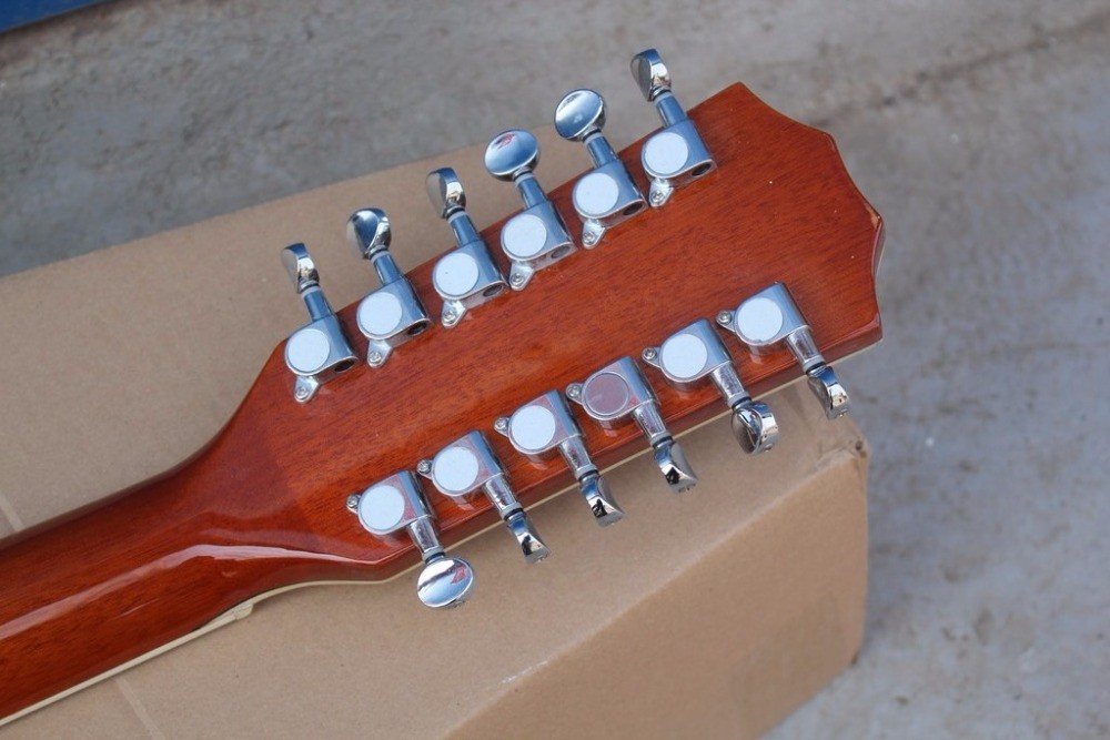 12 strings blond acoustic guitar TY 12 strings 814 acoustic electric guitar round body 814ce guitar