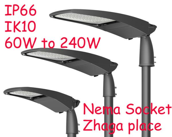 4000k 5700k IP66 300W Die Casting Aluminium Led Street Light Housing 140lm/W