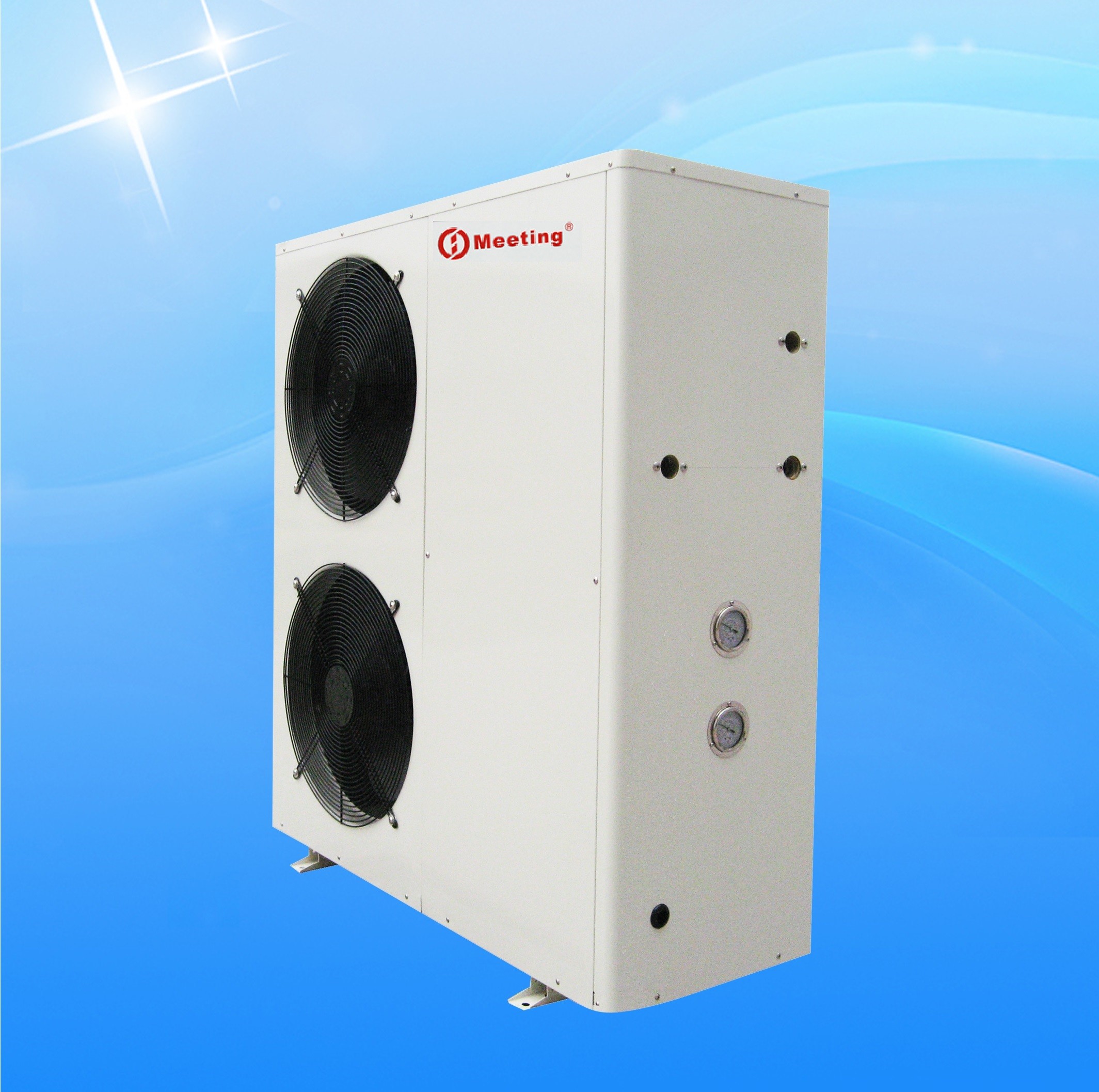 Meeting room heating monobloc EVI heat pump air to water 380V/60Hz R410A/R417A/R32