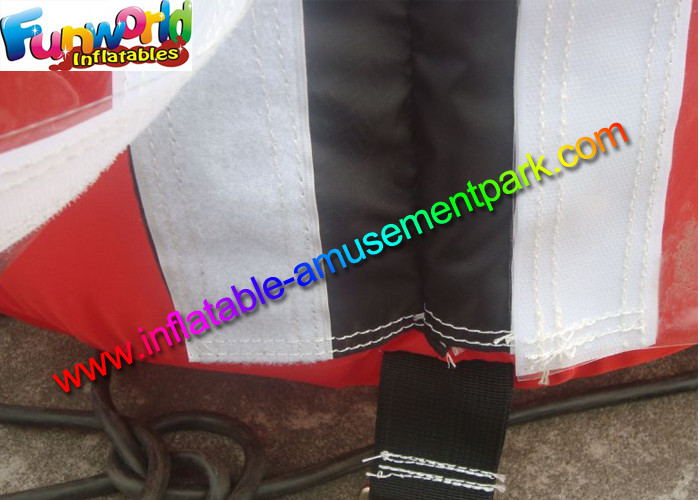 UV-treated PVC Coated Nylon Outdoor Inflatable Party Tent Red / Black