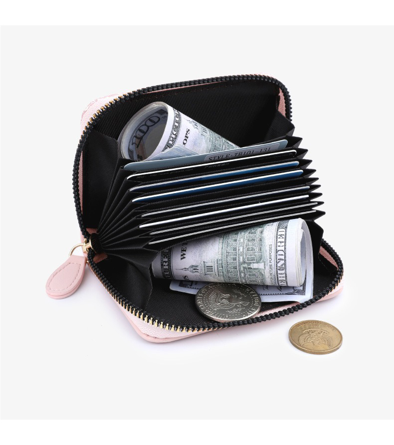 End Ins Style Female Card Holder with Custom Logo Package Weight 0.1kg Color Matching