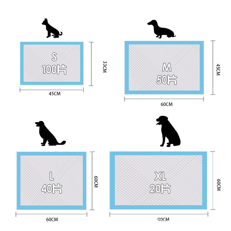 Dog Pad Soft Non-Woven Fabric Disposable Pet Puppy Dog Pee Training Pad Eco Friendly
