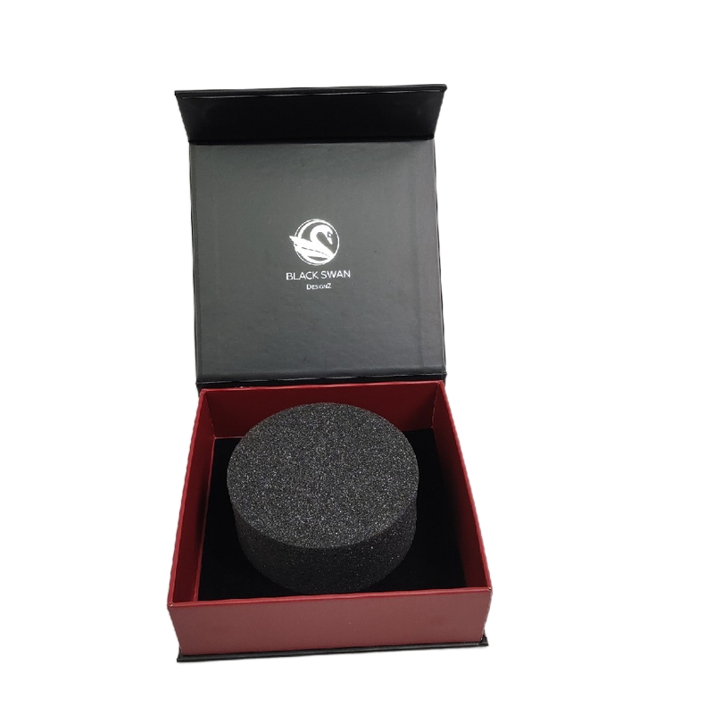 Custom Logo Jewelry Gift Packaging Box with Velvet Insert in Matt or Glossy Lamination