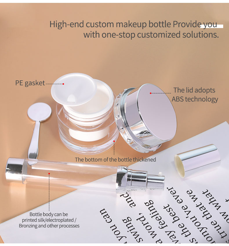 Skincare Body Butter Containers Luxury Cream Jar Set With MS Collar