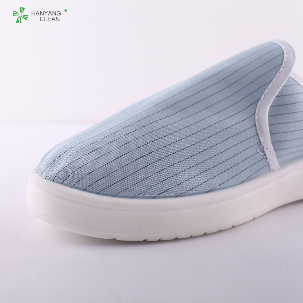 Anti static esd cleanroom pu blue shoes