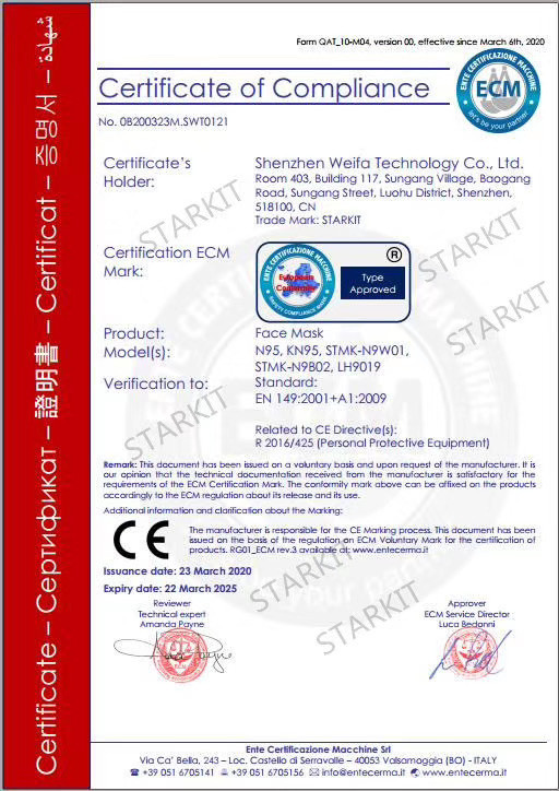 Hot starkit N95 FFP2 face mask, BFE95% good quality protect face mask