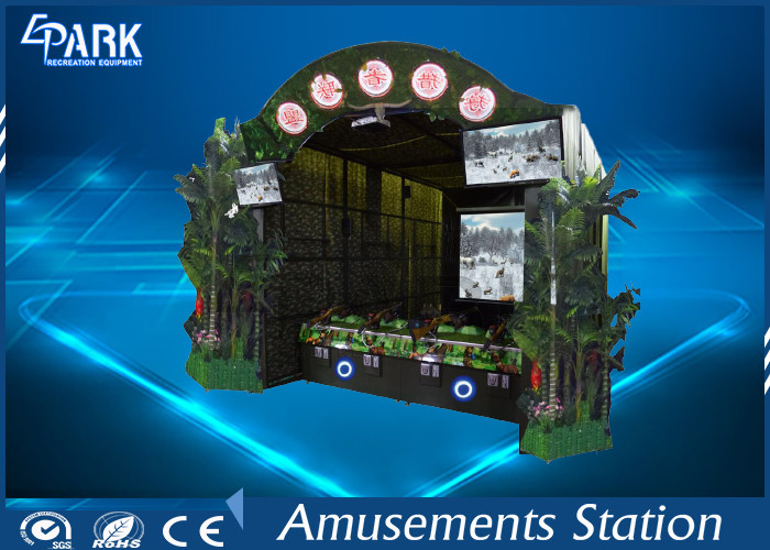 4 Players Shooting Arcade Game Machine With Fiberglass Material Durable