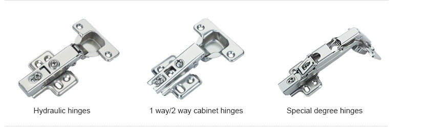 Inset Steel Nickel Plated Cabinet Door 90 Degree Hinge Four Hole