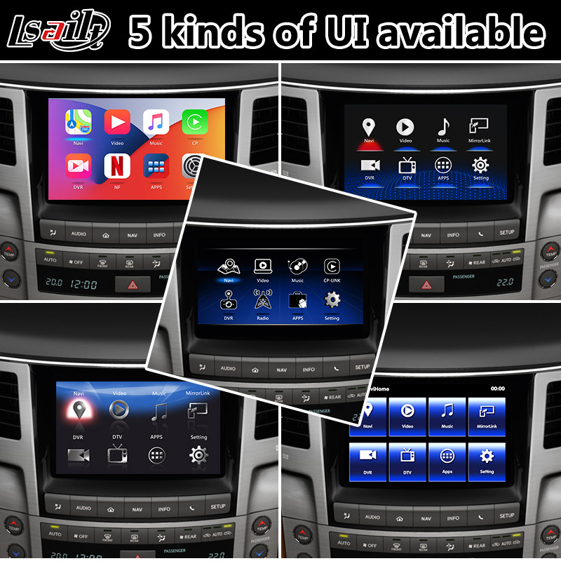 Lsailt Android Video Interface for 2012-2015 Lexus LX570 with GPS Navigation Youtube Wireless Carplay