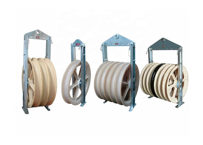 China 660mm Cable Pulling Pulley Wheels Sheaves Bundled Line Stringing Block on sale