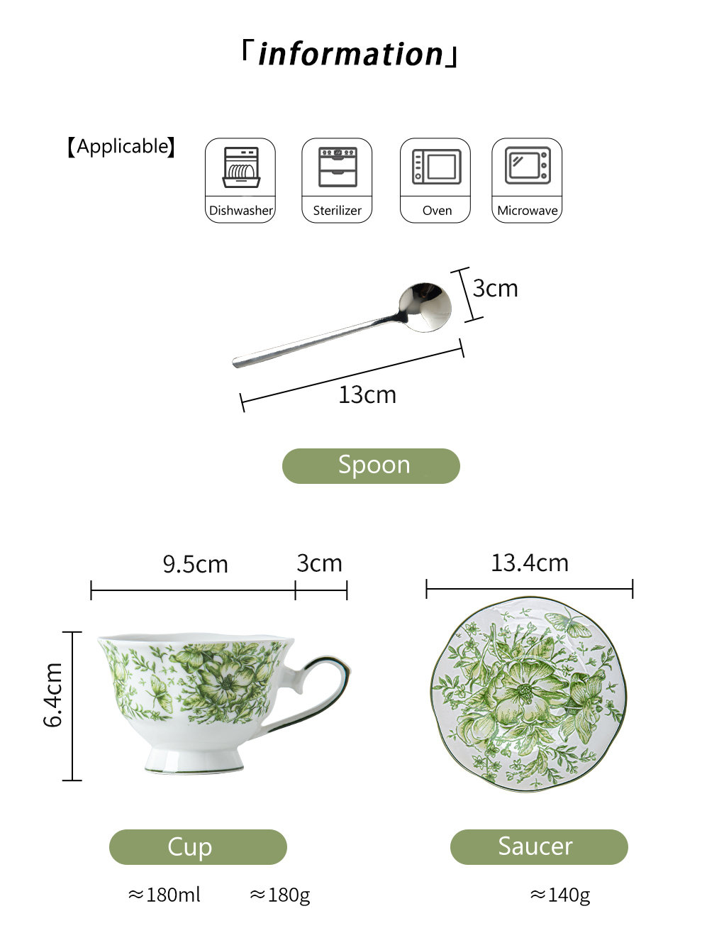 Floral Cups Porcelain Tea Cups And Saucers Set 200ml Capacity For English Afternoon Tea In Uk