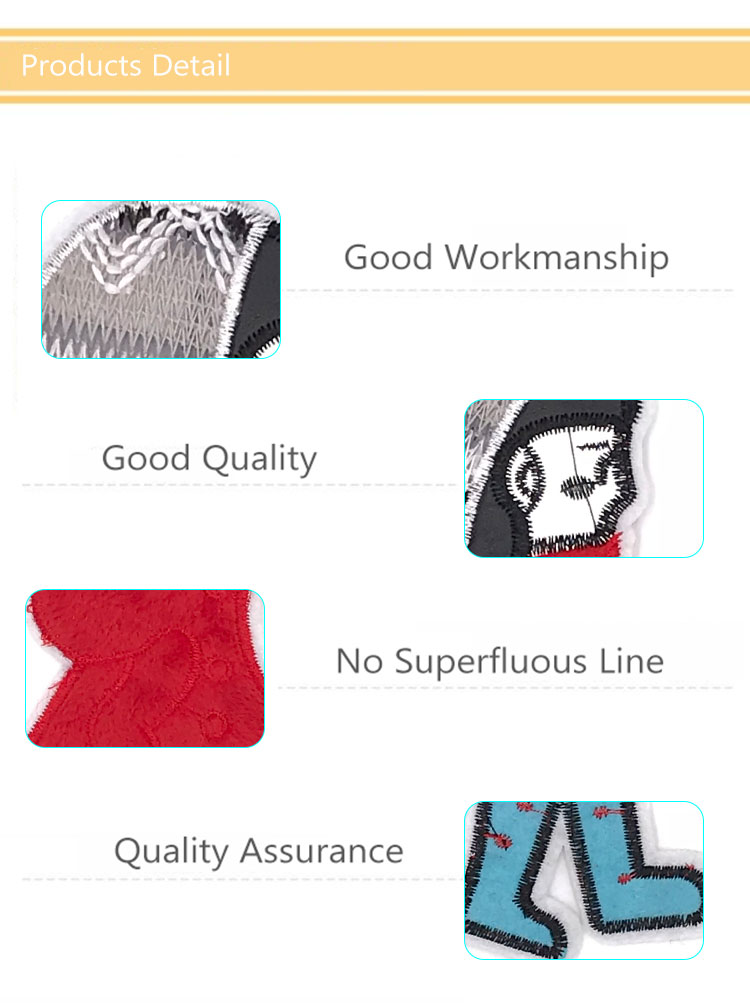 Delicate Cute Girl Embroidered Sports Patches 12 * 22.5CM Size For Hats / Shirts