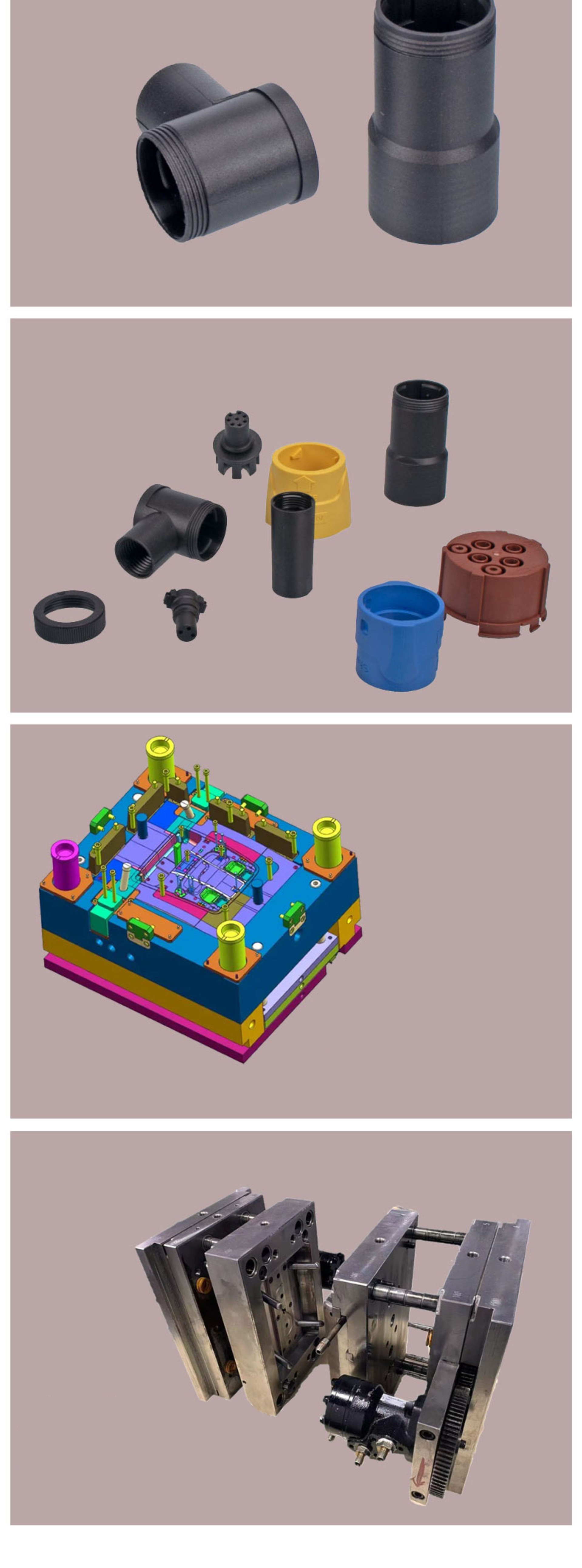 718h 8407 Terminal Connector Injection Tooling Molding 8407 Allotype Plastic Enclosures Mould