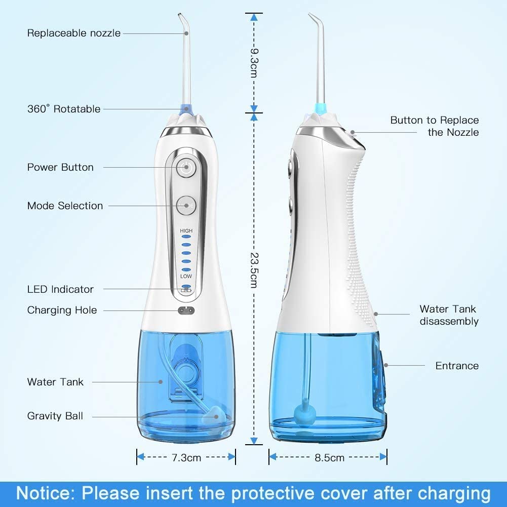 Electric Oral Irrigator Water Flosser portable USB Charging FCC Approved