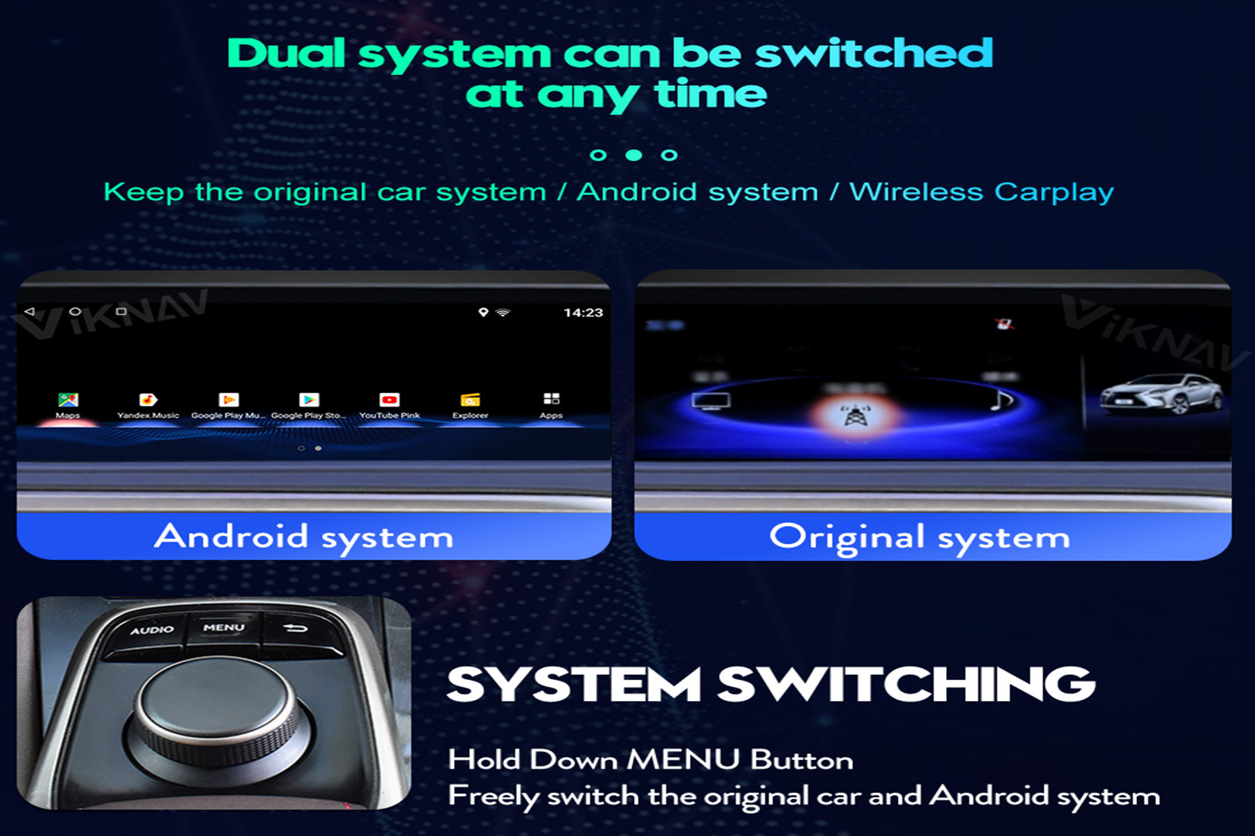 Android Multimedia Lexus Es300 Stereo Aftermarket Bluetooth Car Stereo 2014-2017 12V