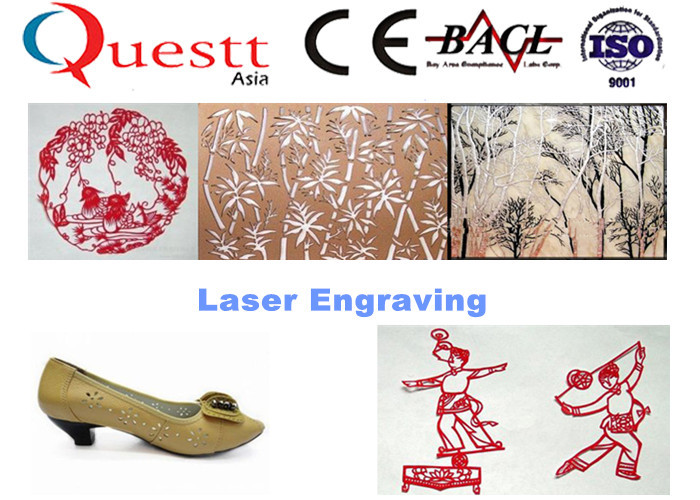 Stepper Motor CO2 Laser Engraving Machine 1-1000mm/S For Cardboard / Chipboard