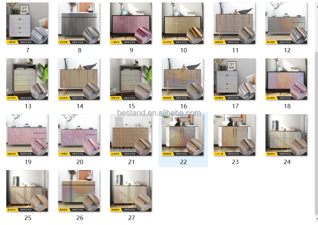 Self-Adhesive Decorative Vinyl Film Wallpaper for Fashion Apartment Makeover