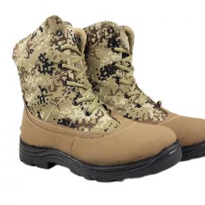 China Folding Resistant Military Leather Boots on sale