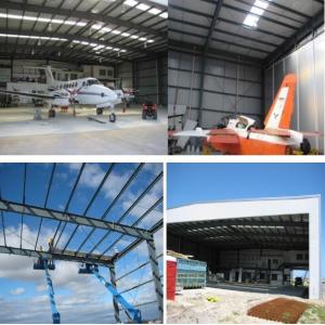 Prefabricated Aircraft Hangar Steel Building with Large Span Design