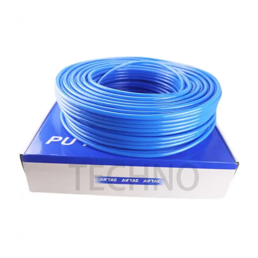 Air Tac US98A080055 Pneumatic PU Tube 12mm Blue Anti Knot Smooth Surface