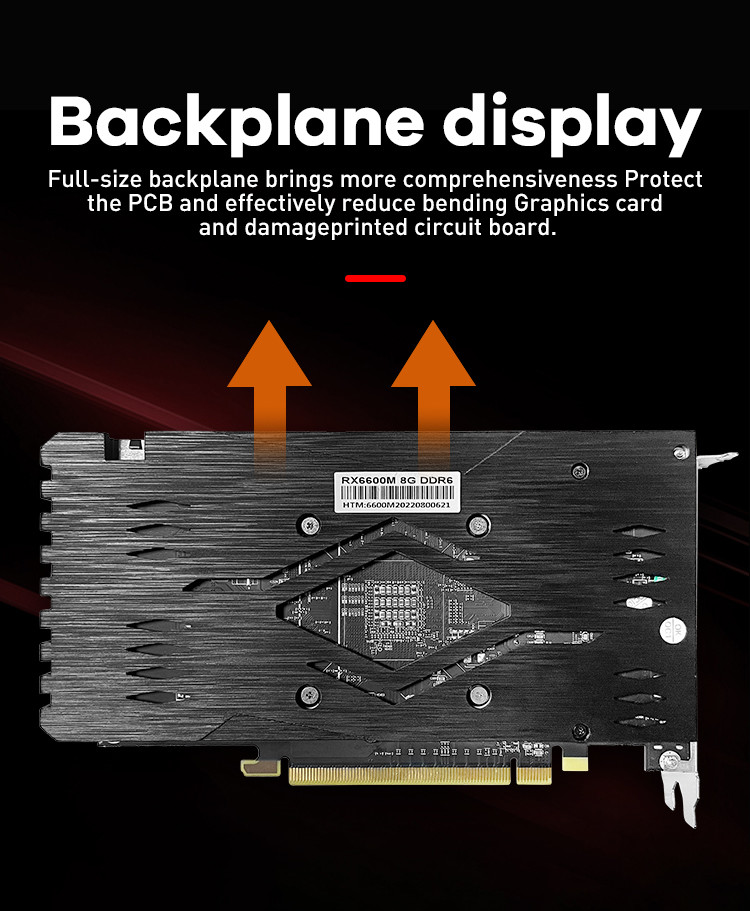 RX 6600M 8G Gaming Graphics Card 128bit GDDR6 Hashrate 31MH Mining Graphics Card