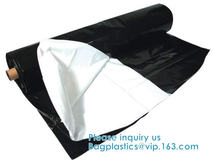 Black & White Poly Film  Panda Poly Film Light Deprivation Greenhouse Cover UV Treated Horticulture Poly Film Sheeting 1