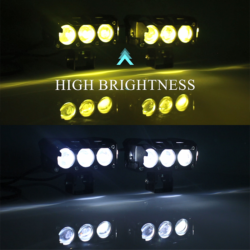 4900Lm/PC LED Motorcycle External Spotlight 32W Moto Led Headlight