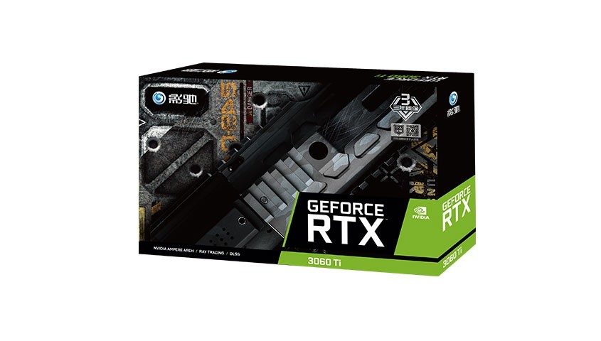 GALAX RTX 3060 Ti Desktop Computer Video Card Black Will OC For Gaming