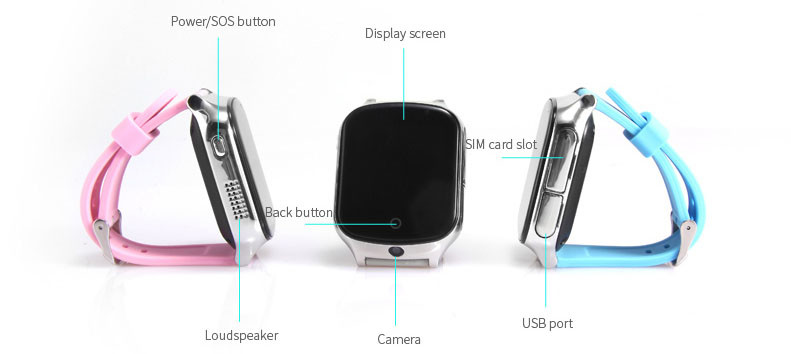 400mAh API Provided SOS Smallest Watch GPS Tracker Senior Elderly
