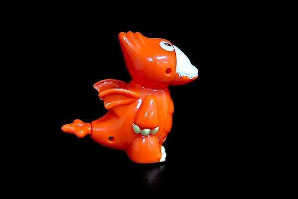 Orange Dinosaur Ruler Plastic Toy Figures For Kid Play Multi Shapes Available