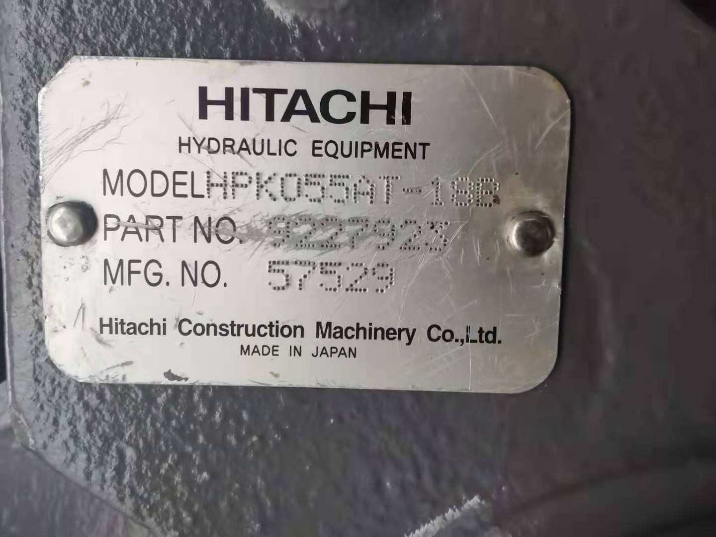 Hitachi ZX120 6 Hydraulic Pump Components