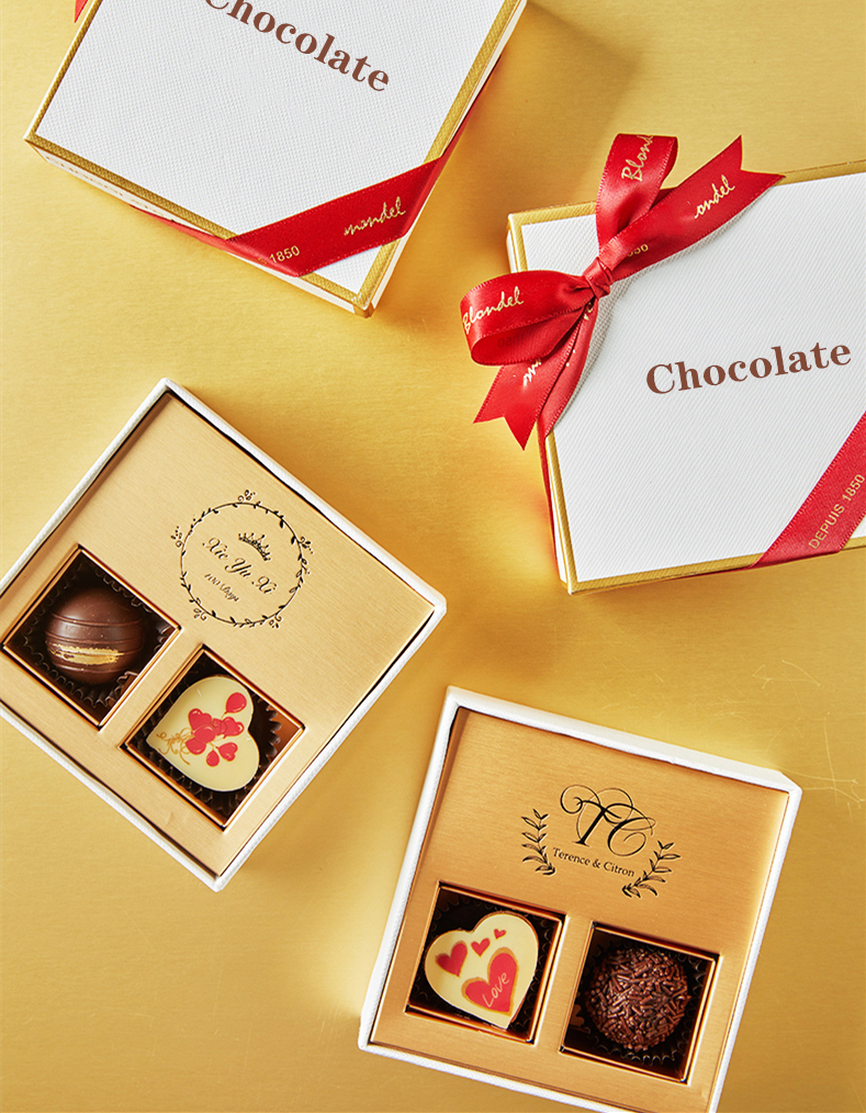 Paperboard Liner Type Chocolate Packaging Gift Boxes for Custom Design
