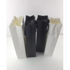 170gsm Heavy Duty Cardboard Wine Totes Matt Lamination Single Wine Bottle Bag