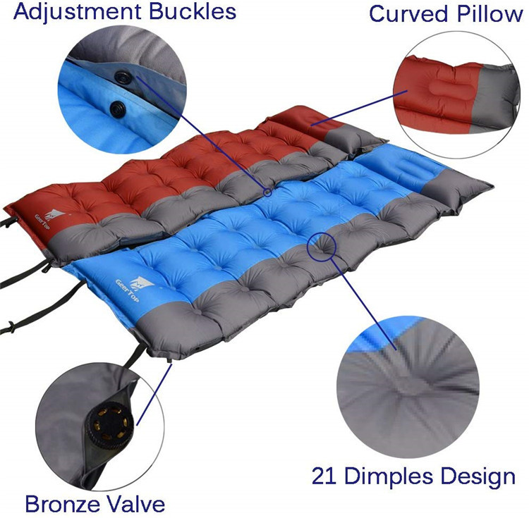 0.35kg Travel Honeycomb Self Inflating Camping Mattress