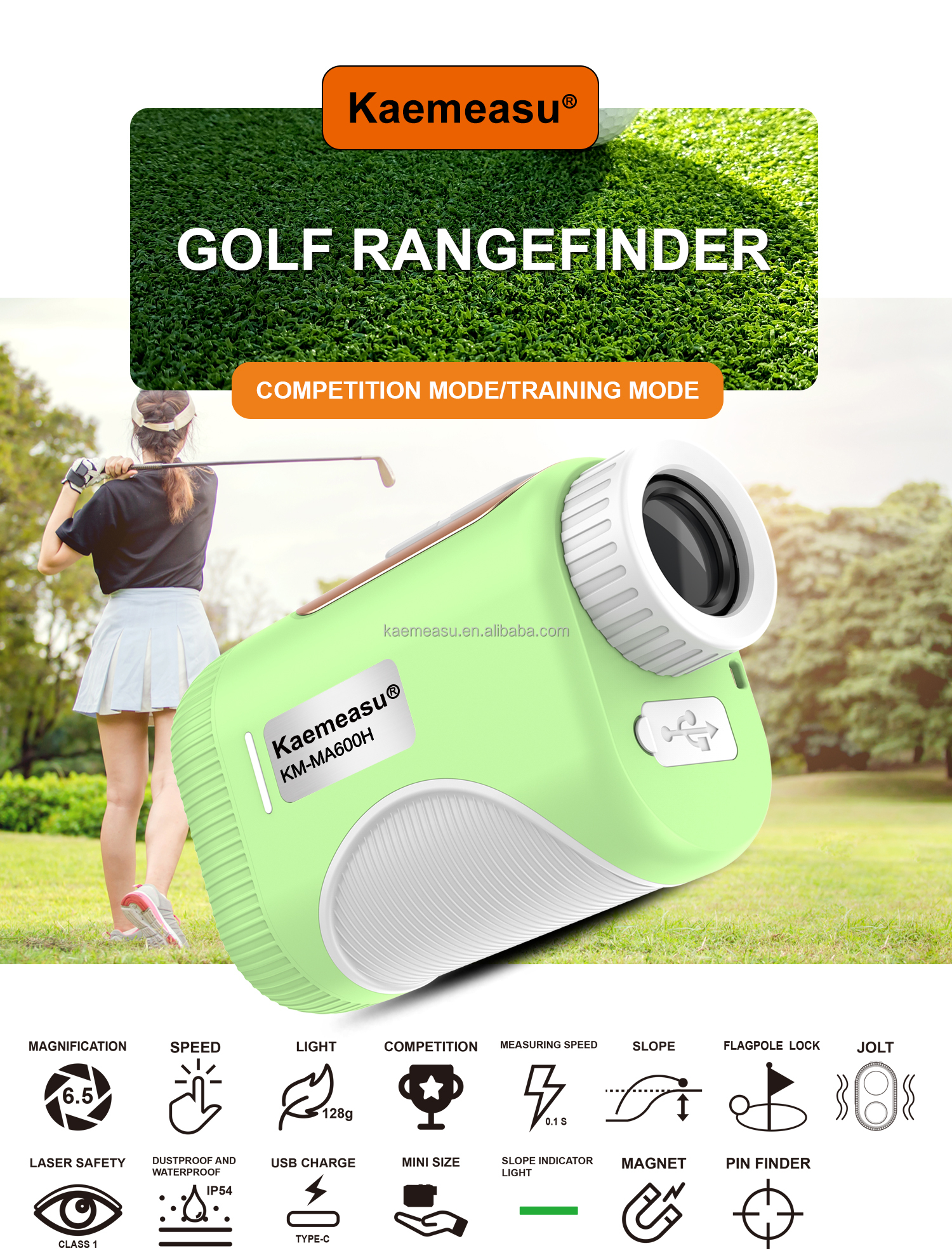 OEM Golf Slope Scope Laser Distance Meter Telescope Industrial Grade Golf Laser Rangefinders for Hunting Binoculars