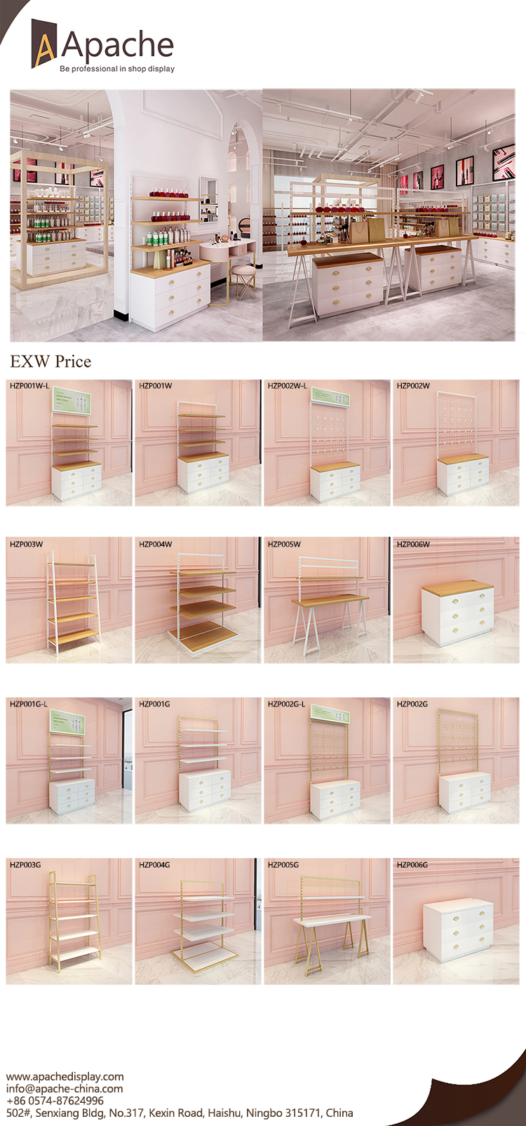 Cosmetic Point Of Purchase Pop Display Wood Makeup Display Stand