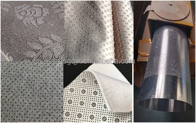7000 Anti-Slip Carpet Back Dew Drop Coating Screen Dot Molding with Edring