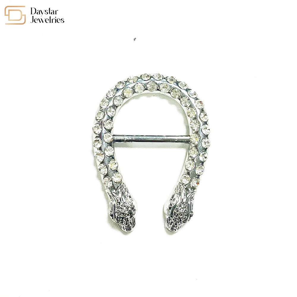 Custom Accessories Zircon Metal Buckle Chain Pendants For Key Handbag