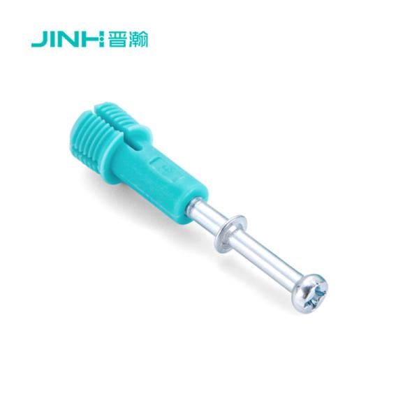 Jh-2138 Steel Minifix Spreading Bolts 36mm Furniture Panel Connector For Rta