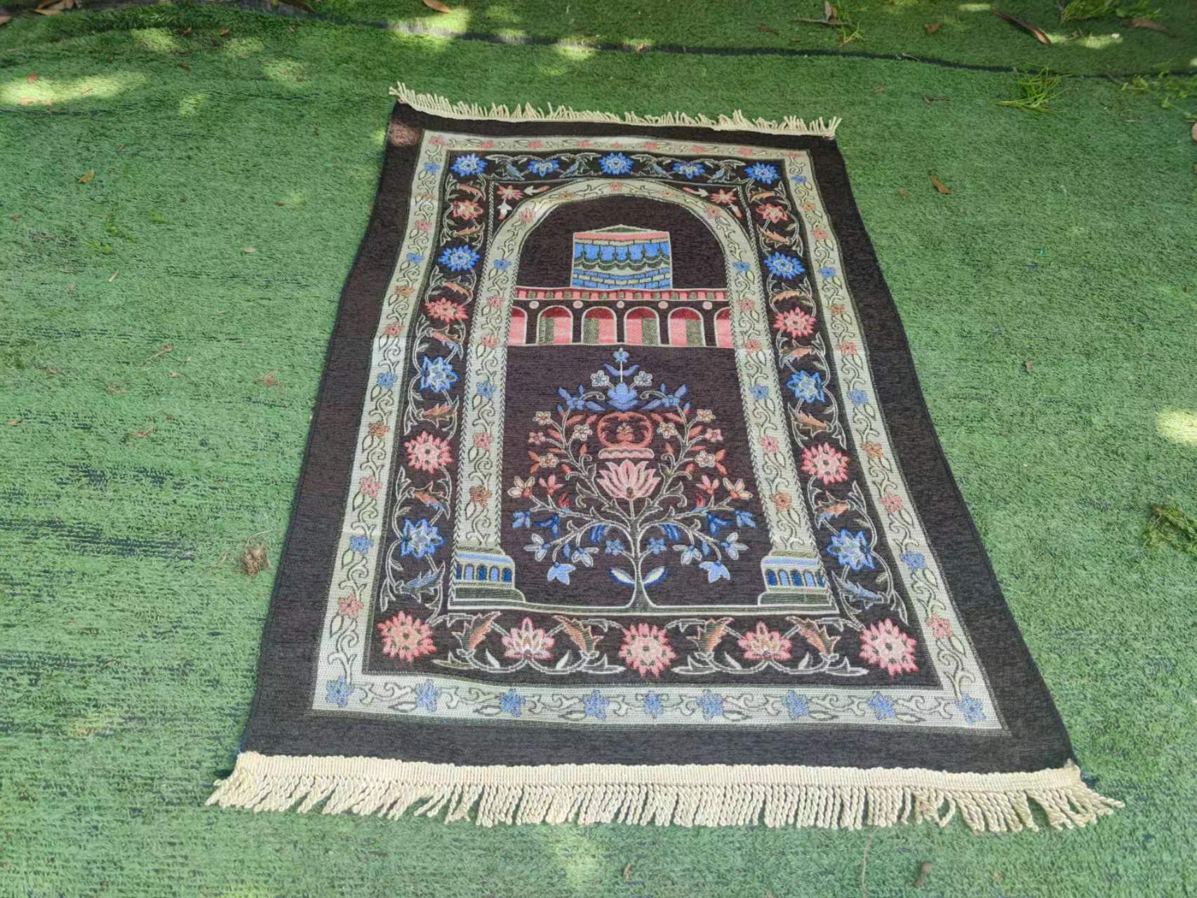 Eid Holidays Islamic Pray Rug for Worship Abstract Pattern Muslim Prayer Mat