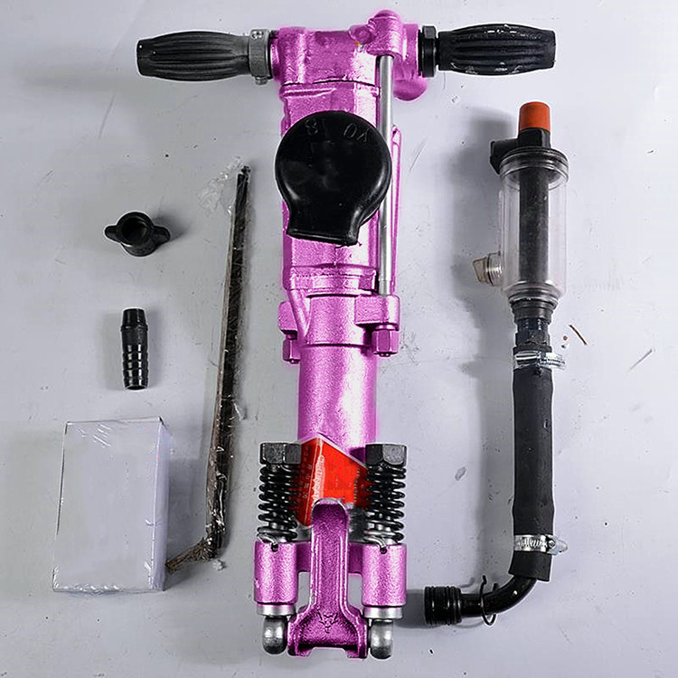 High Drilling Efficiency Pneumatic Rock Drill for Construction Works Air Leg Jack Hammer