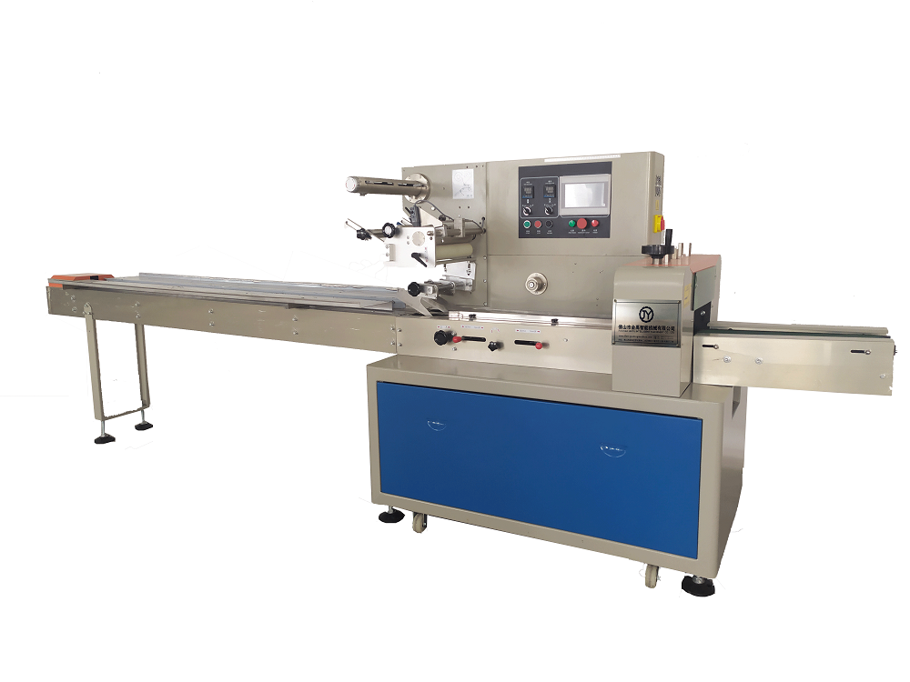 Hot Sale Stainless Steel PLC Servo Motor Flowing Wrapping Machine Toast Bread Packing Machine