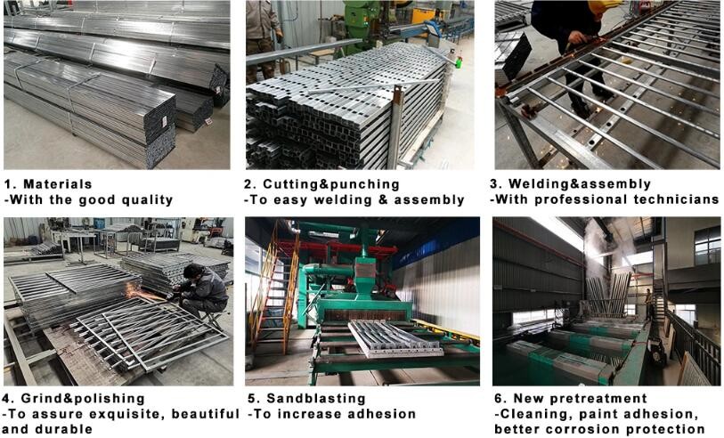 Stainless Steel W Section Palisade Fencing Hot Dipped Galvanized European