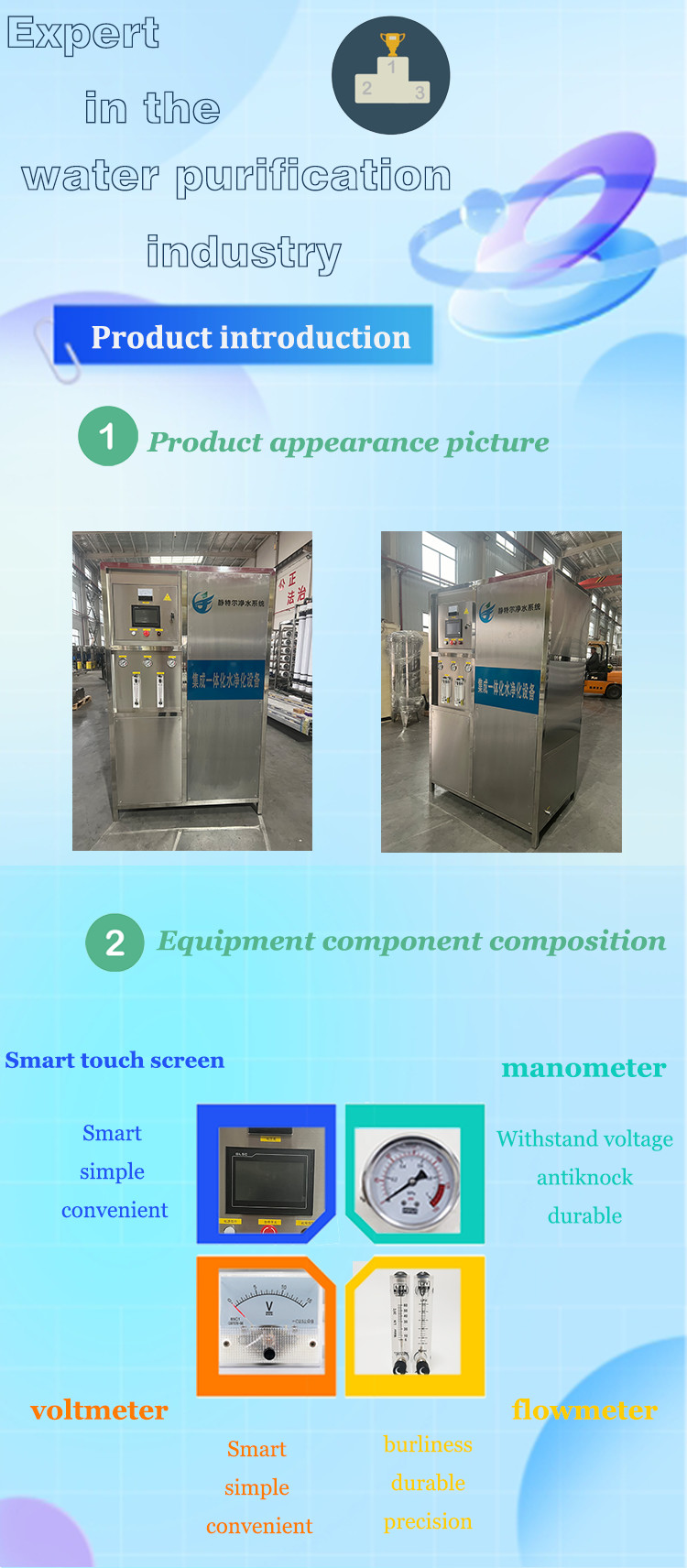 Integrated Ultrafiltration Membrane Module Water Filter System for Water Treatment Plant