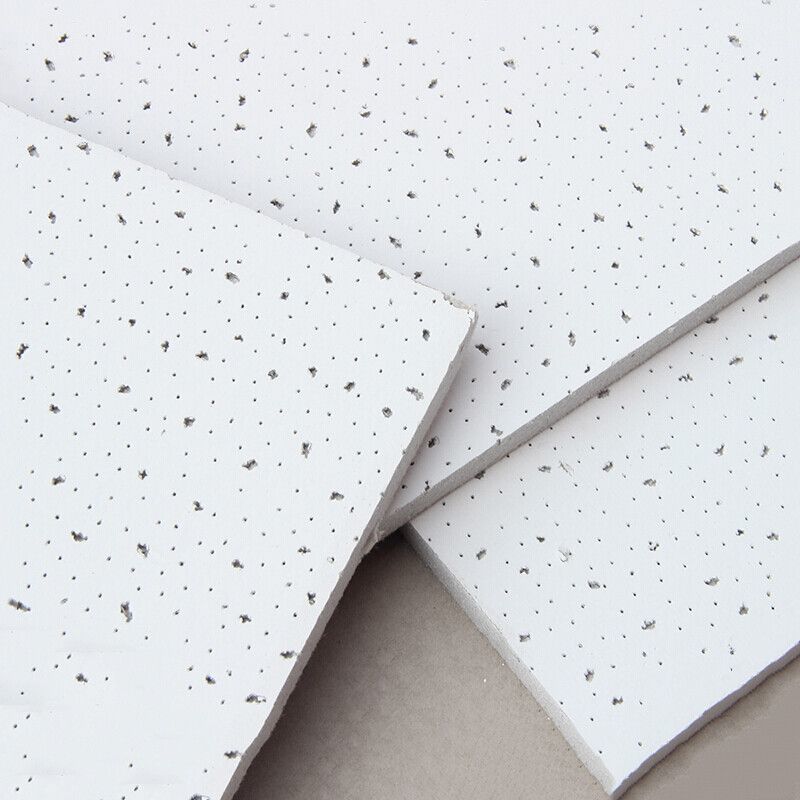 Decorative Material Reinforced Mineral Wool Fiber Ceiling Board / Panel