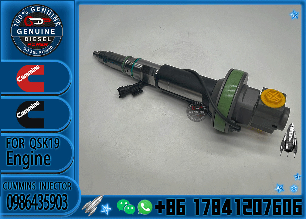 Genuine Fuel Injector Assembly F00BJ00006 FOOBJ00007 0986435903 0986435614 For Qsk19 Engine