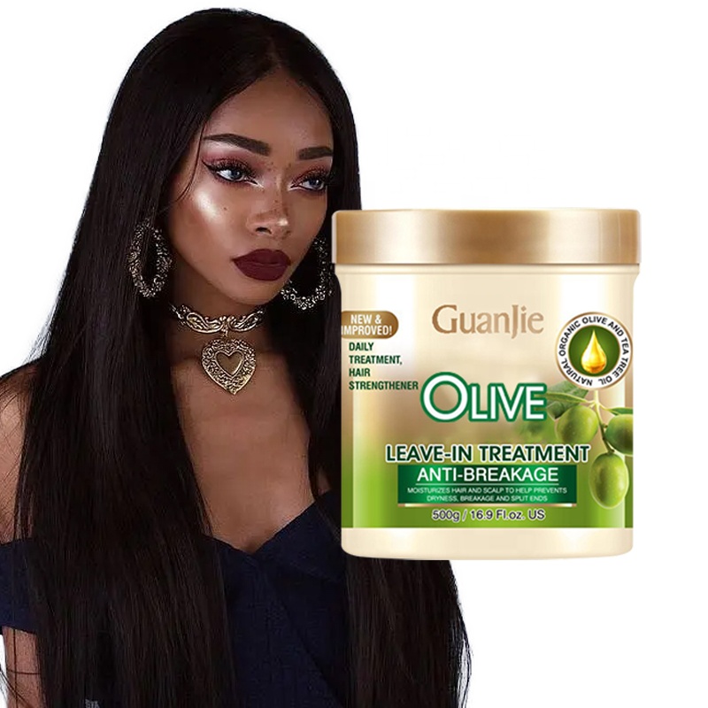 Moisture Leave In Conditioner for African Curly Hair Olive Oil Hair Softening Cream
