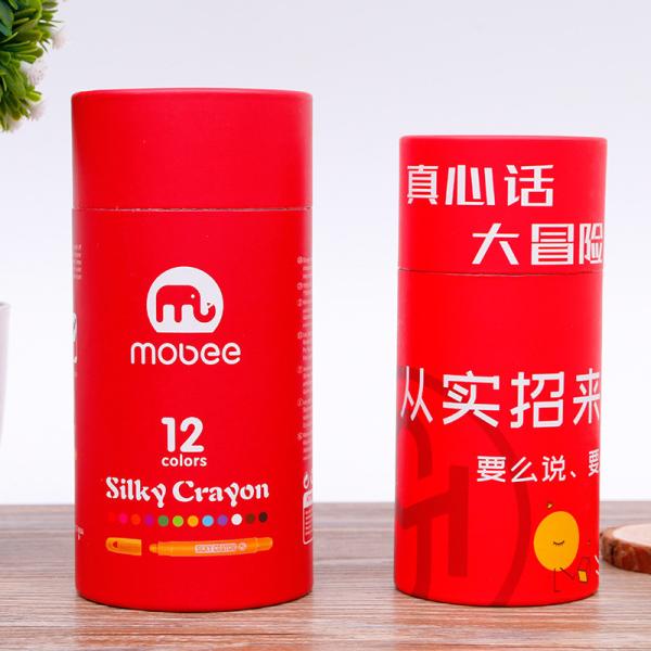 High Quality Custom Printing Design Cardboard Crayon Packaging Tube Cylinder
