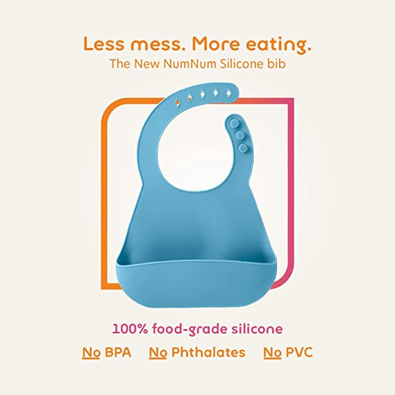 Practical Nontoxic Silicone Food Catcher Bibs Heatproof Lightweight