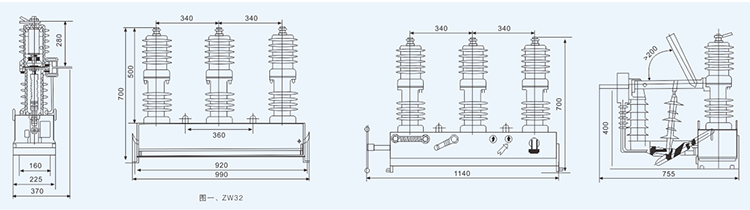 630A 12kV Vacuum Circuit Breaker / High Power Vac Breaker IEC Standard